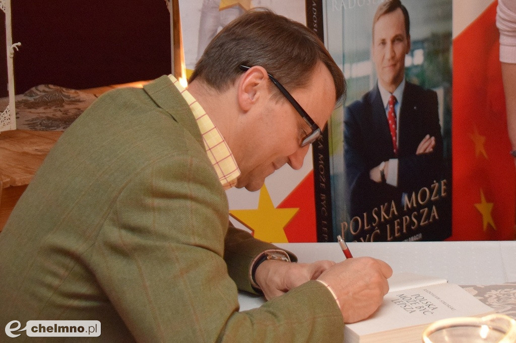 Wizyta Radosława Sikorskiego w Chełmnie.