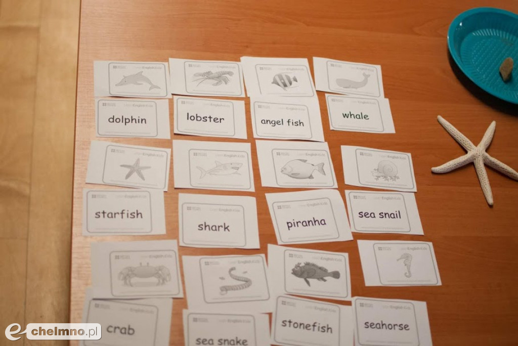 Underwater world: zabawy z językiem angielskim