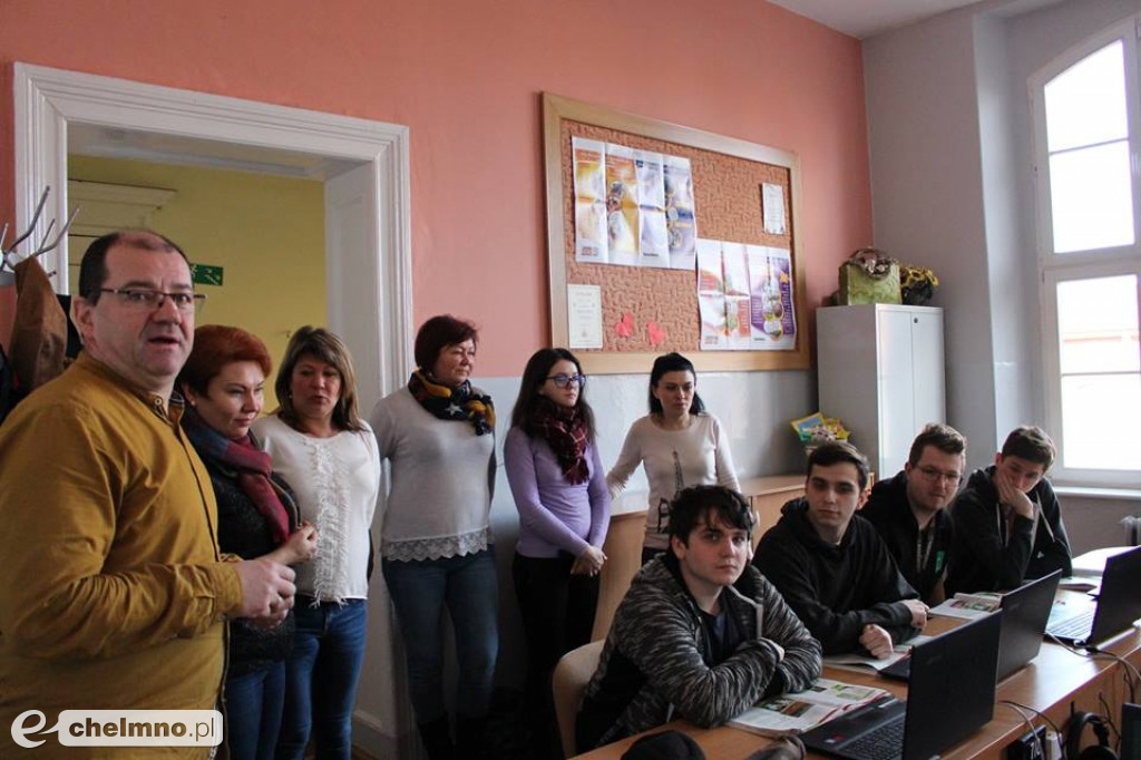 Delegacja z partnerskiego Kaniowa w ZS nr 2