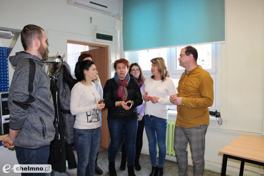 Delegacja z partnerskiego Kaniowa w ZS nr 2