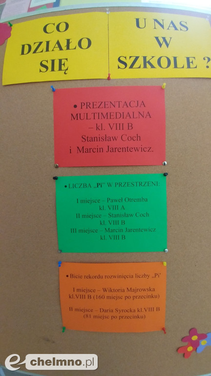 W Jedynce padł rekord szkoły w rozwinięciu liczby Pi