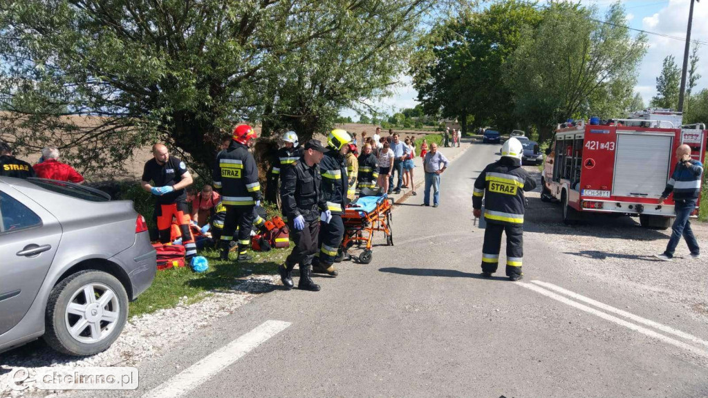 Dwie ciężarówki i bus zderzyły się w okolicach Chełmna