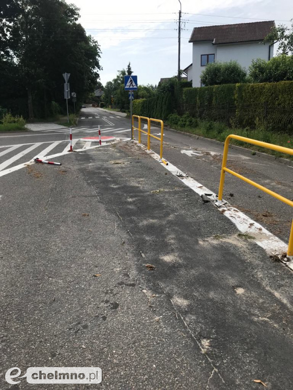 Staranował bariery i ogrodzenie na ul. Osnowskiej