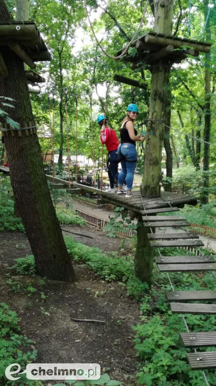 Z wizytą w parku linowym i Toruniu