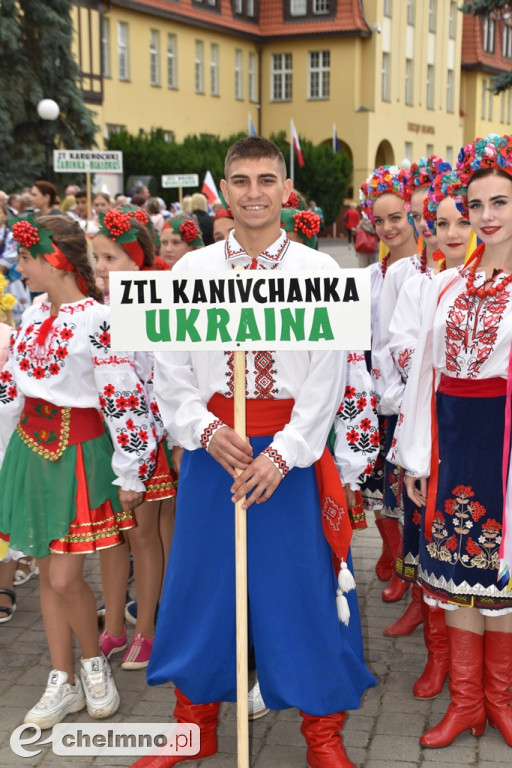 Barwny korowód i powitanie uczestników Jarmarku Jaszczurczego