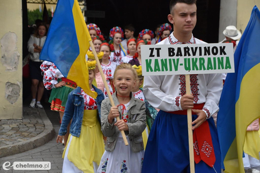 Barwny korowód i powitanie uczestników Jarmarku Jaszczurczego