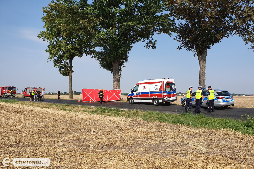Śmiertelny wypadek w okolicach Chełmna