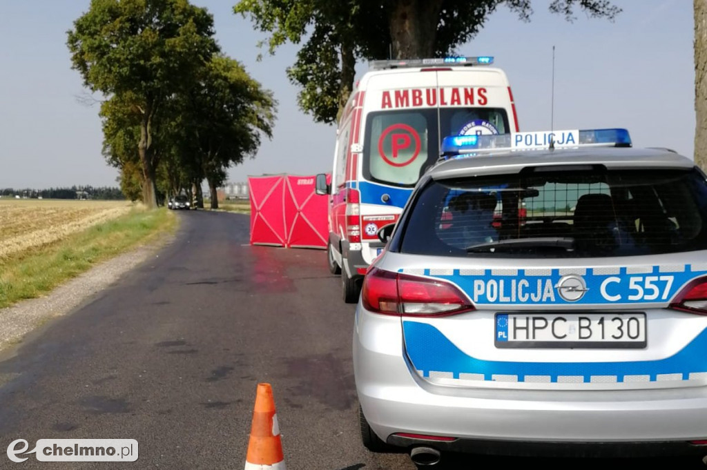 Śmiertelny wypadek w okolicach Chełmna