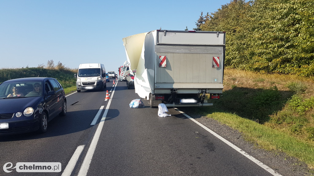 Wypadek w Wabczu, dwie osoby ranne