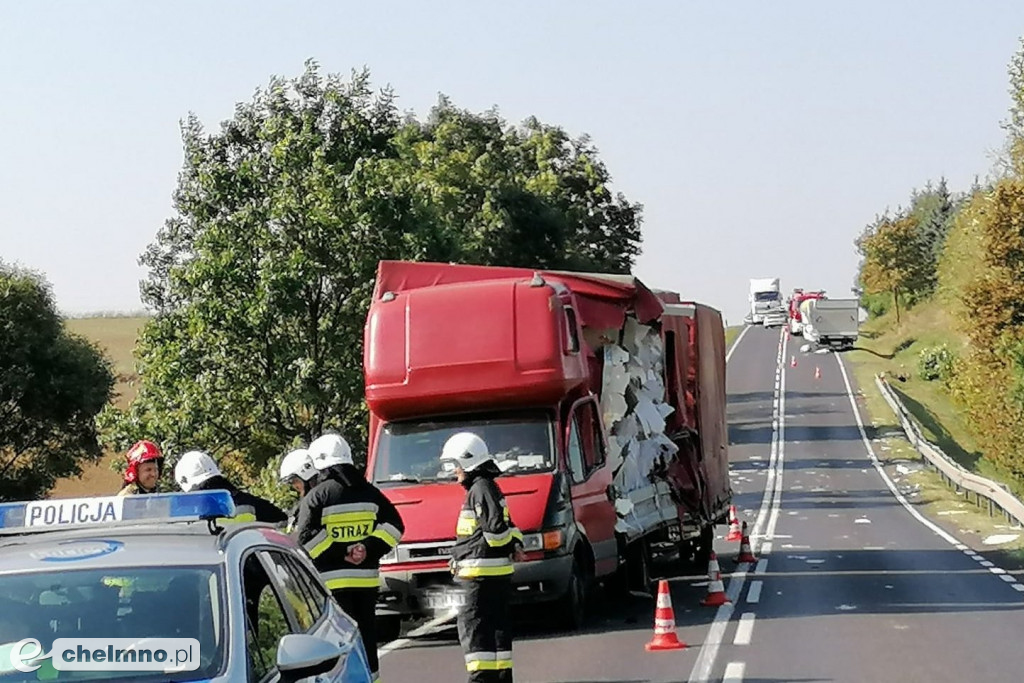 Wypadek w Wabczu, dwie osoby ranne