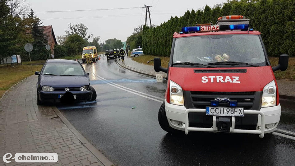 Wpadli w poślizg: wypadek w Unisławiu