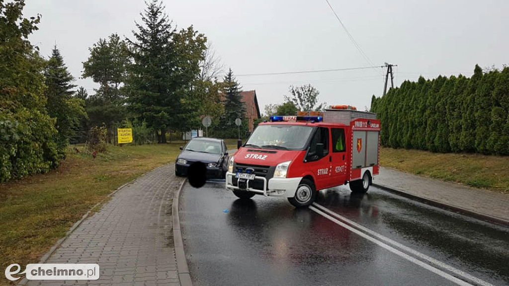 Wpadli w poślizg: wypadek w Unisławiu