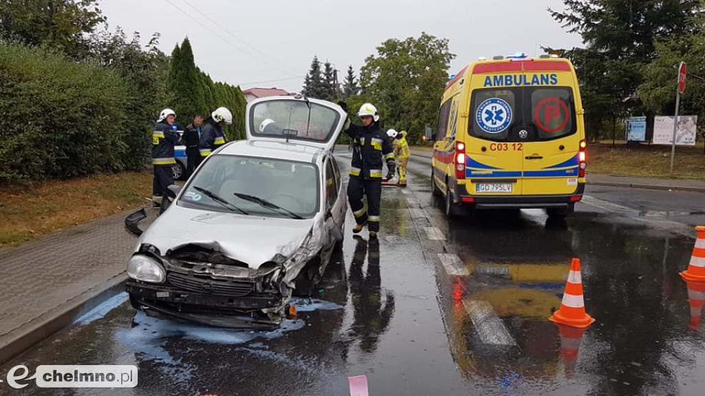 Wpadli w poślizg: wypadek w Unisławiu