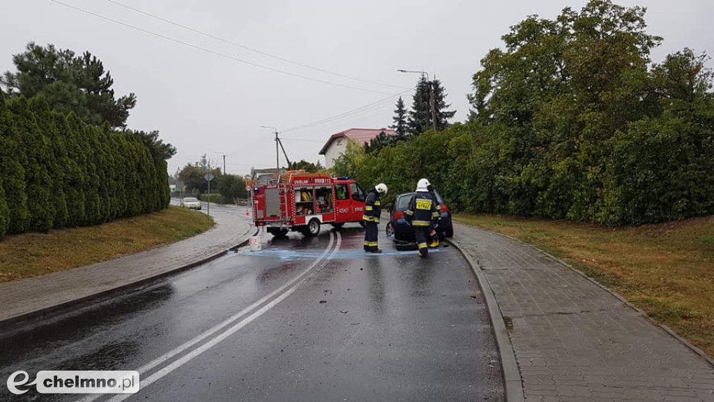 Wpadli w poślizg: wypadek w Unisławiu