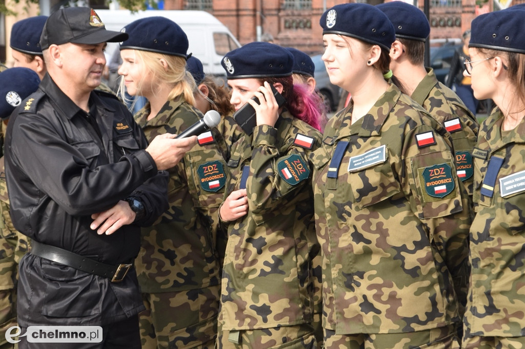 Zderzenie dwóch aut na chełmińskim Rynku