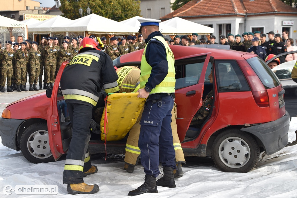 Zderzenie dwóch aut na chełmińskim Rynku