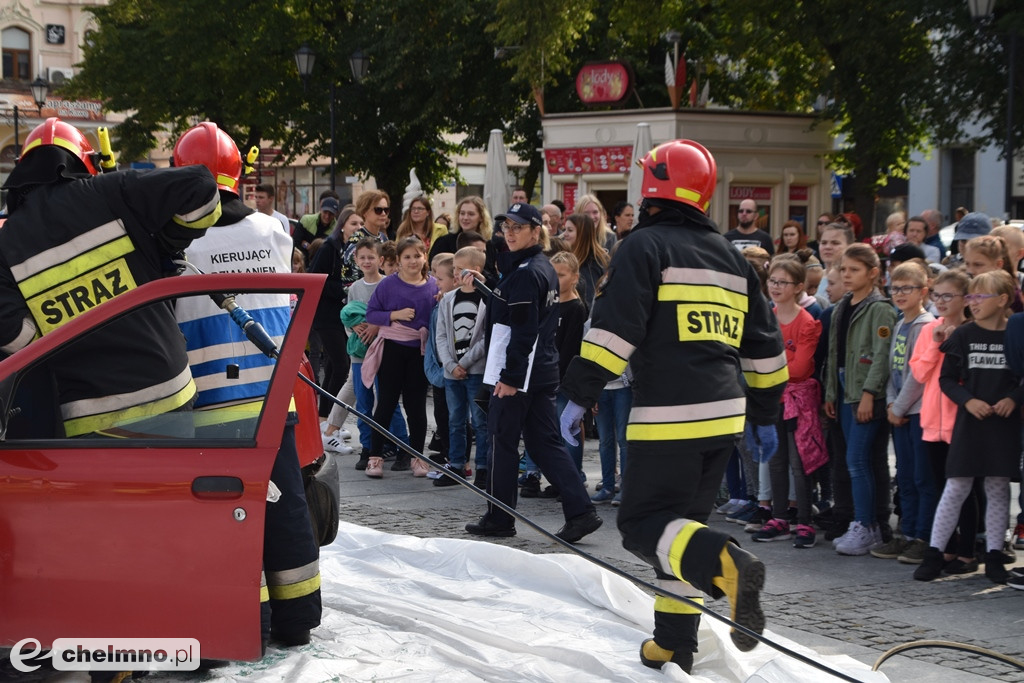 Zderzenie dwóch aut na chełmińskim Rynku