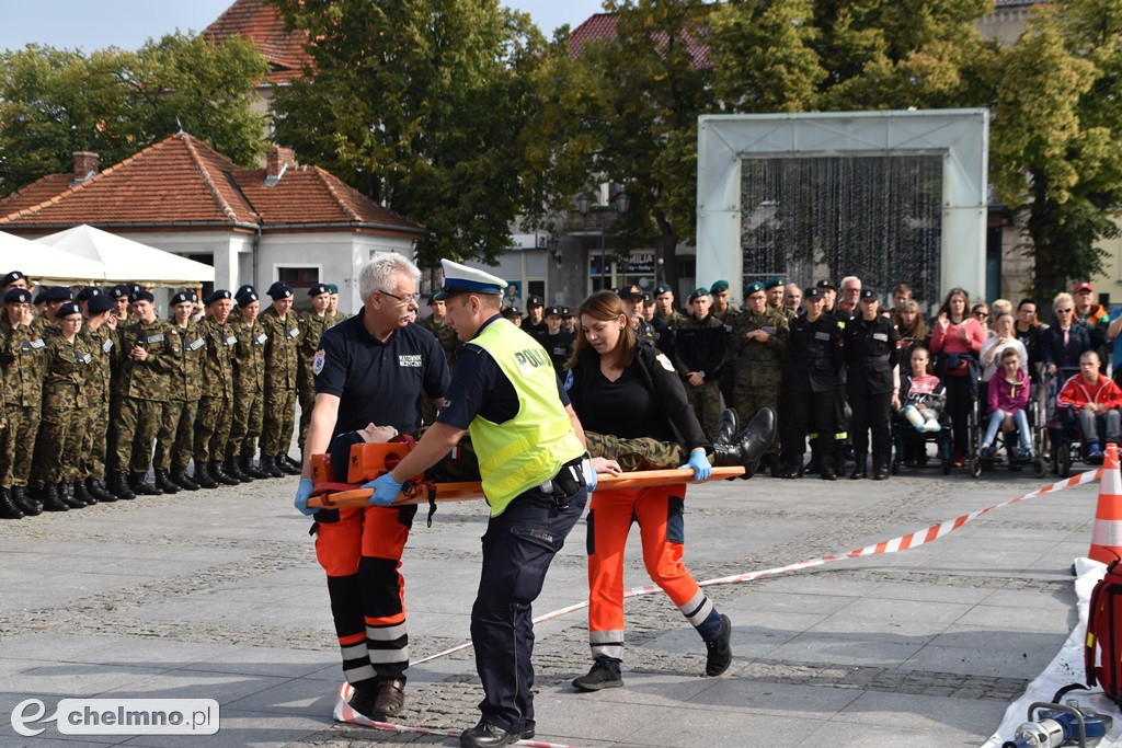 Zderzenie dwóch aut na chełmińskim Rynku