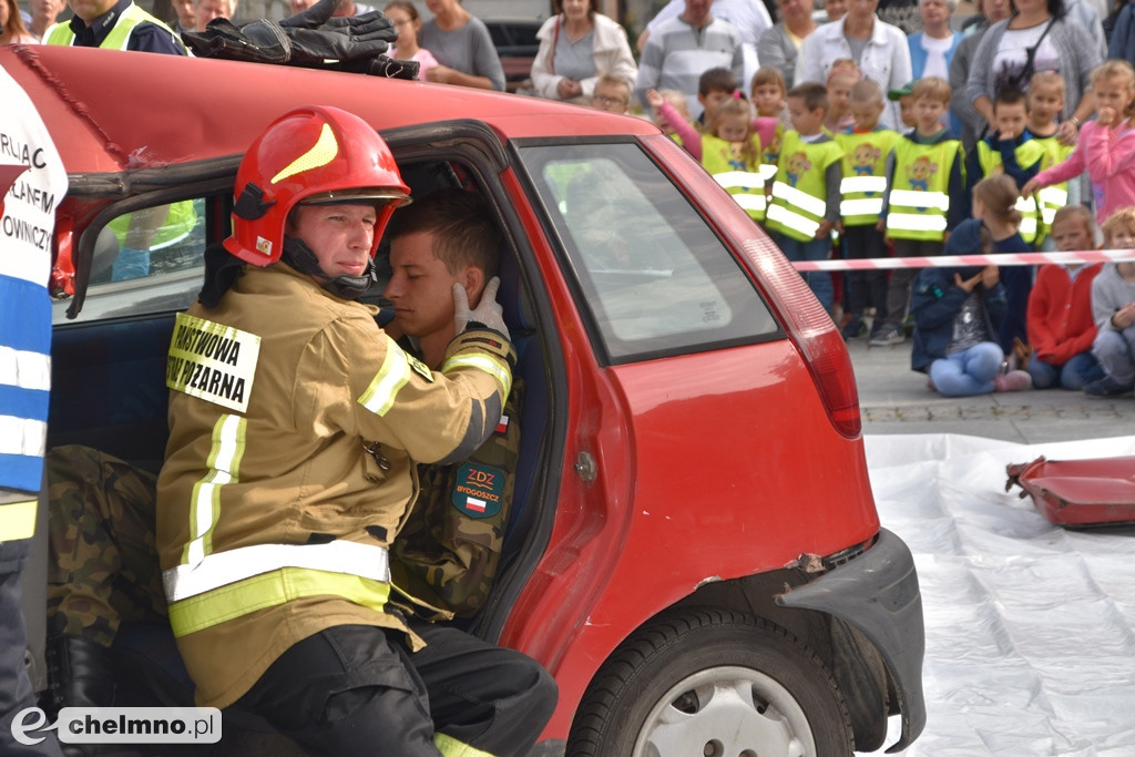 Zderzenie dwóch aut na chełmińskim Rynku