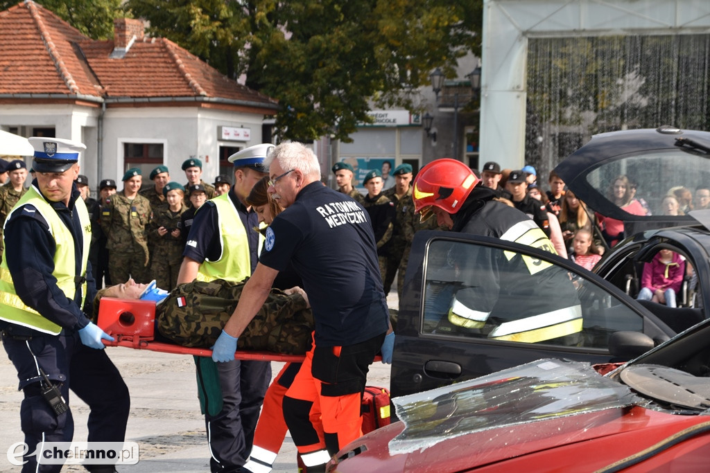 Zderzenie dwóch aut na chełmińskim Rynku