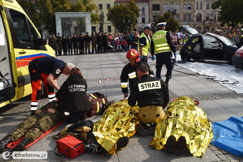 Zderzenie dwóch aut na chełmińskim Rynku