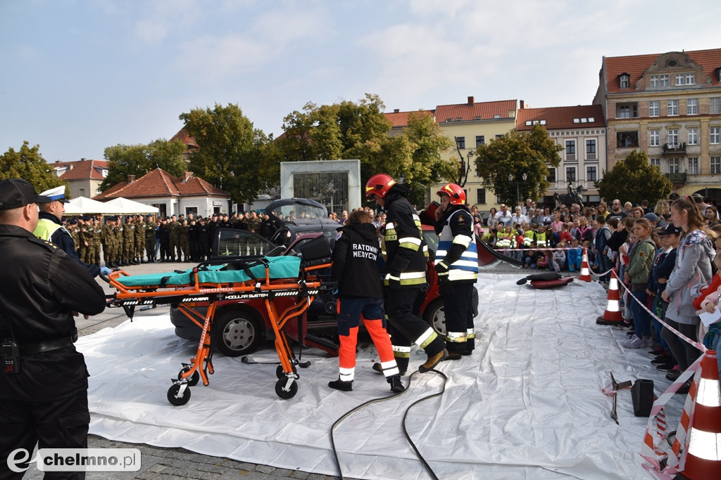 Zderzenie dwóch aut na chełmińskim Rynku