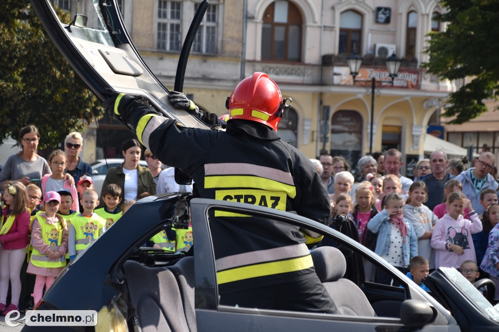 Zderzenie dwóch aut na chełmińskim Rynku