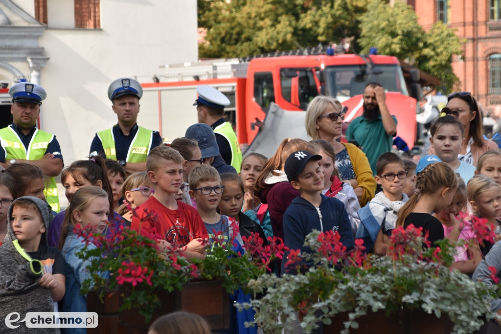 Zderzenie dwóch aut na chełmińskim Rynku