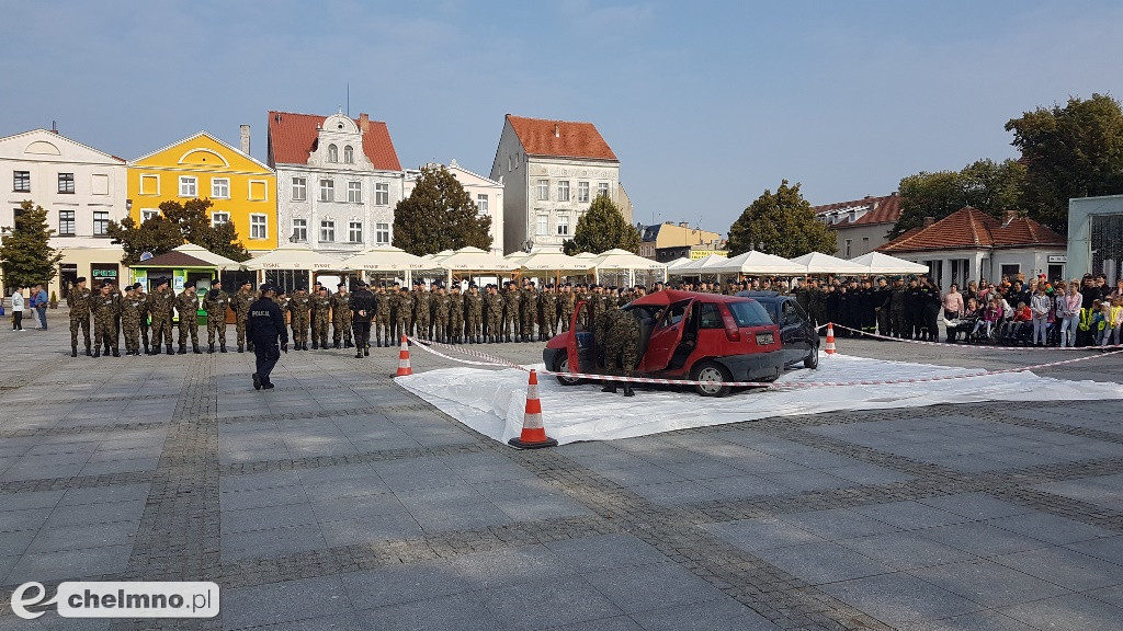 Zderzenie dwóch aut na chełmińskim Rynku