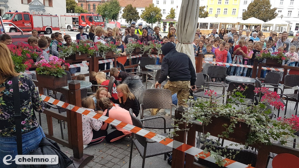 Zderzenie dwóch aut na chełmińskim Rynku