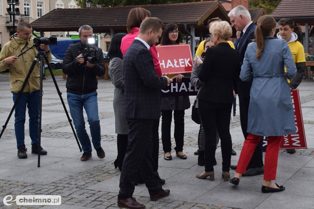 Jarosław Gowin i Iwona Michałek z wizytą w Chełmnie