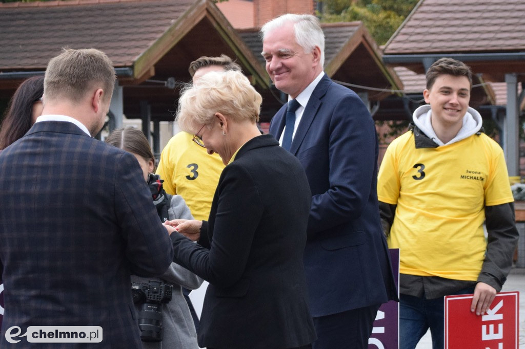 Jarosław Gowin i Iwona Michałek z wizytą w Chełmnie