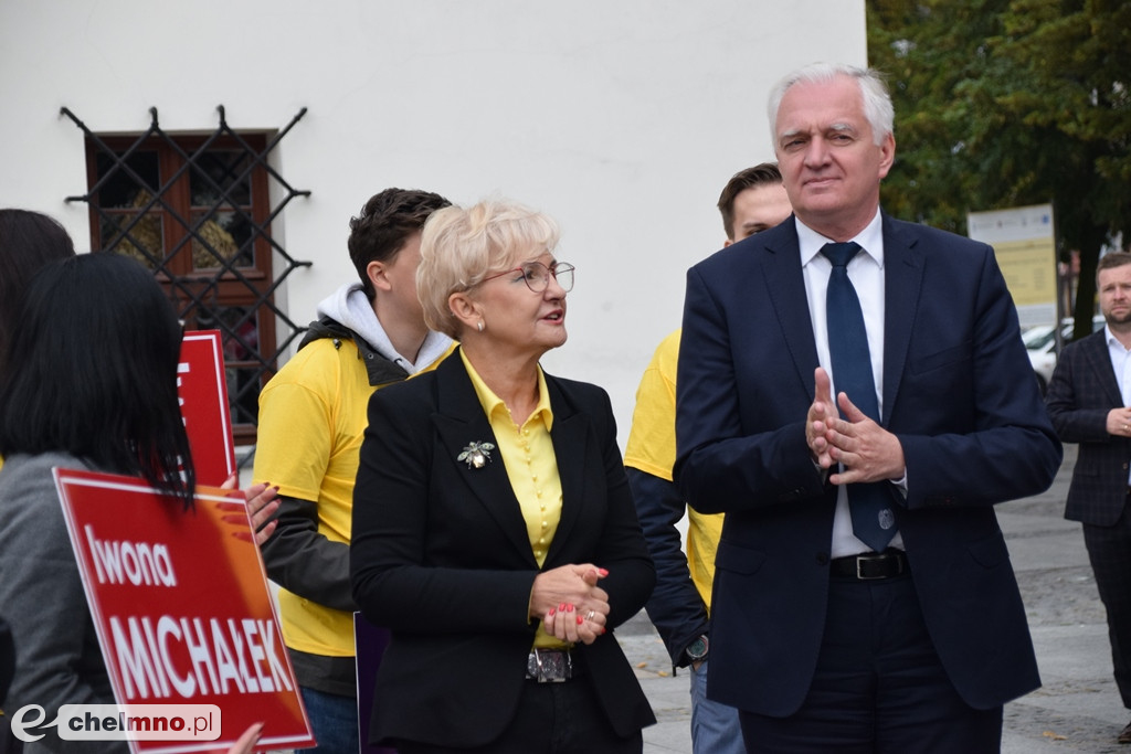Jarosław Gowin i Iwona Michałek z wizytą w Chełmnie