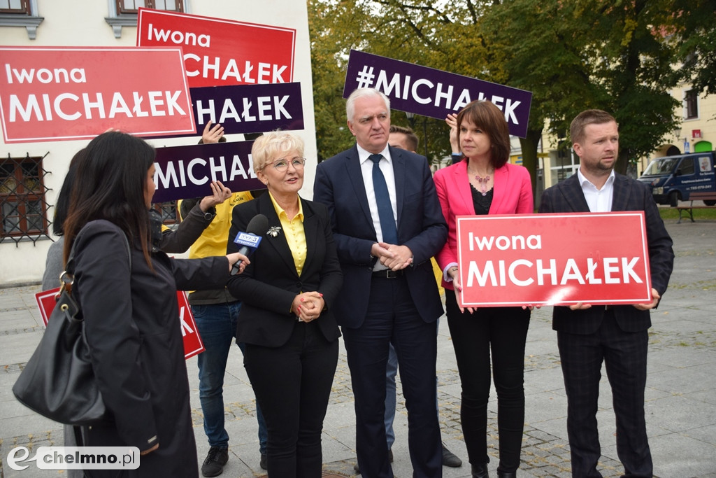 Jarosław Gowin i Iwona Michałek z wizytą w Chełmnie