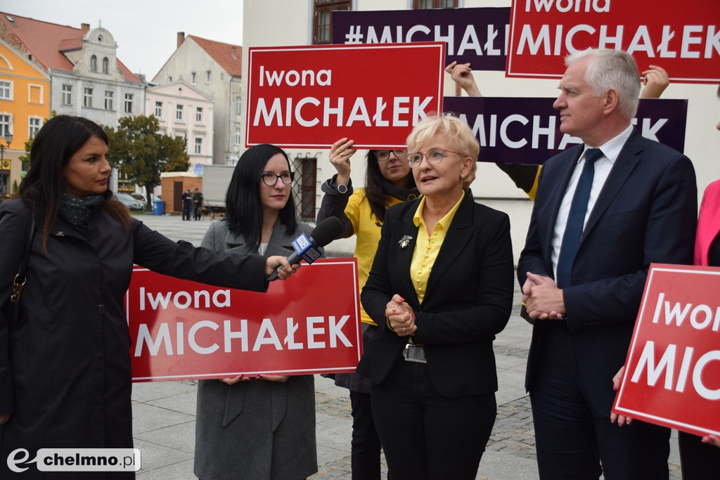 Jarosław Gowin i Iwona Michałek z wizytą w Chełmnie