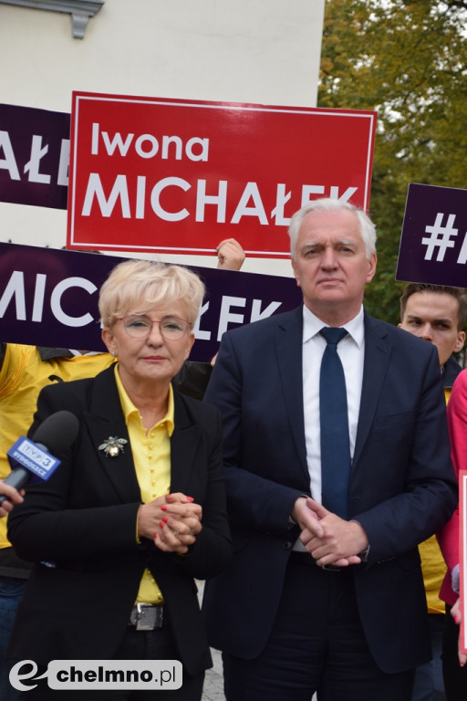 Jarosław Gowin i Iwona Michałek z wizytą w Chełmnie