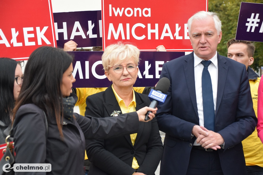 Jarosław Gowin i Iwona Michałek z wizytą w Chełmnie
