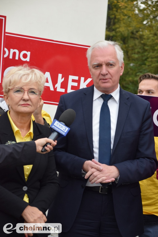 Jarosław Gowin i Iwona Michałek z wizytą w Chełmnie