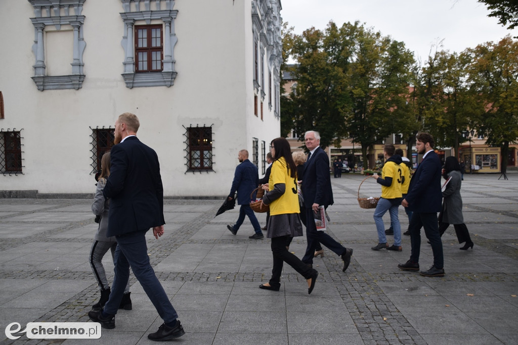 Jarosław Gowin i Iwona Michałek z wizytą w Chełmnie