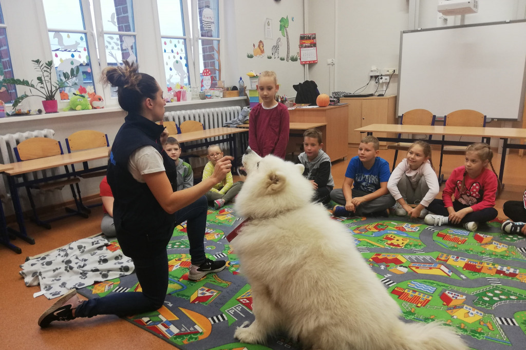 Pani Emilia opowiedziała o dogoterapii