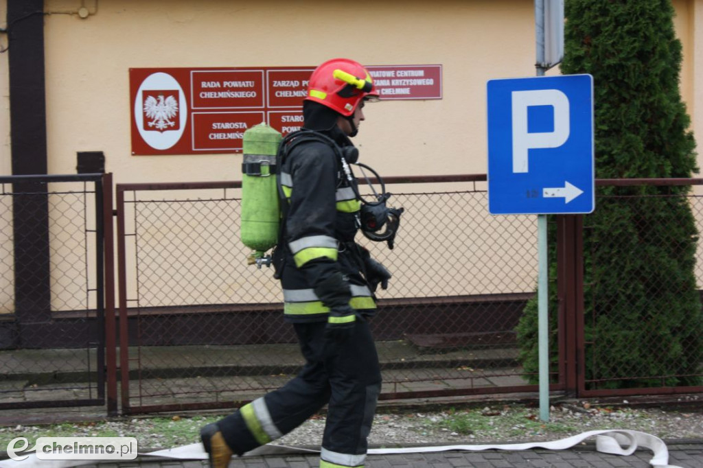 Ładunek wybuchowy w Budynku Starostwa Powiatowego