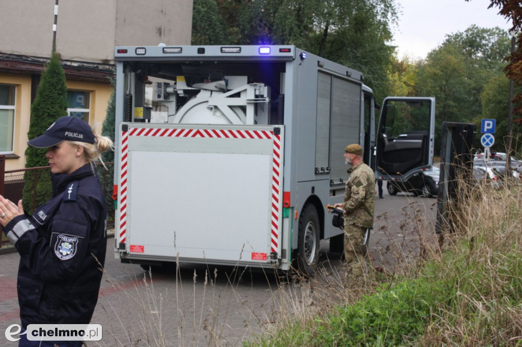 Ładunek wybuchowy w Budynku Starostwa Powiatowego