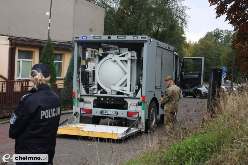 Ładunek wybuchowy w Budynku Starostwa Powiatowego