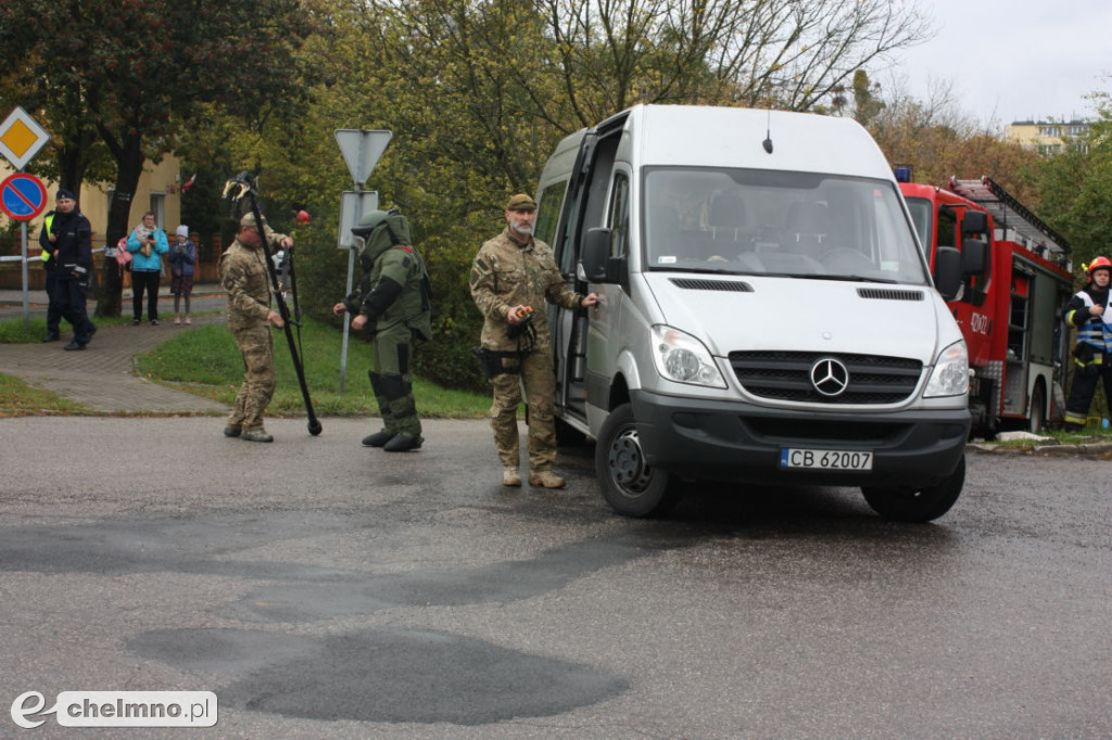 Ładunek wybuchowy w Budynku Starostwa Powiatowego
