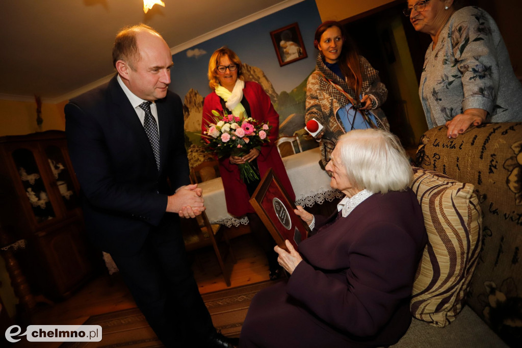 Eufemia Bolinowska setną stulatką z medalem Unitas Durat