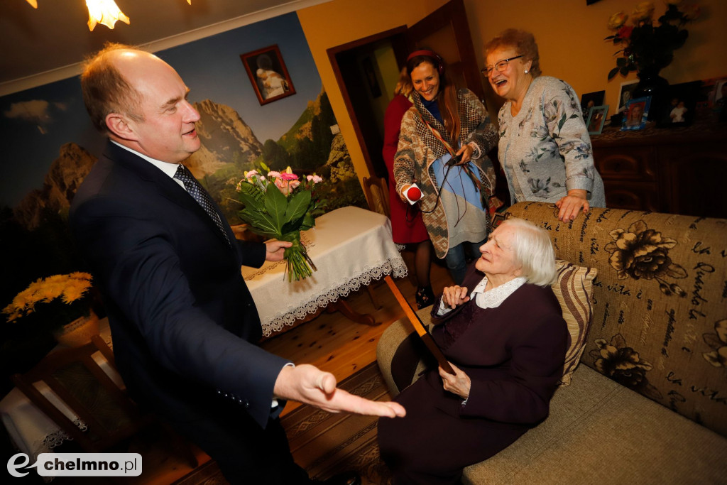 Eufemia Bolinowska setną stulatką z medalem Unitas Durat