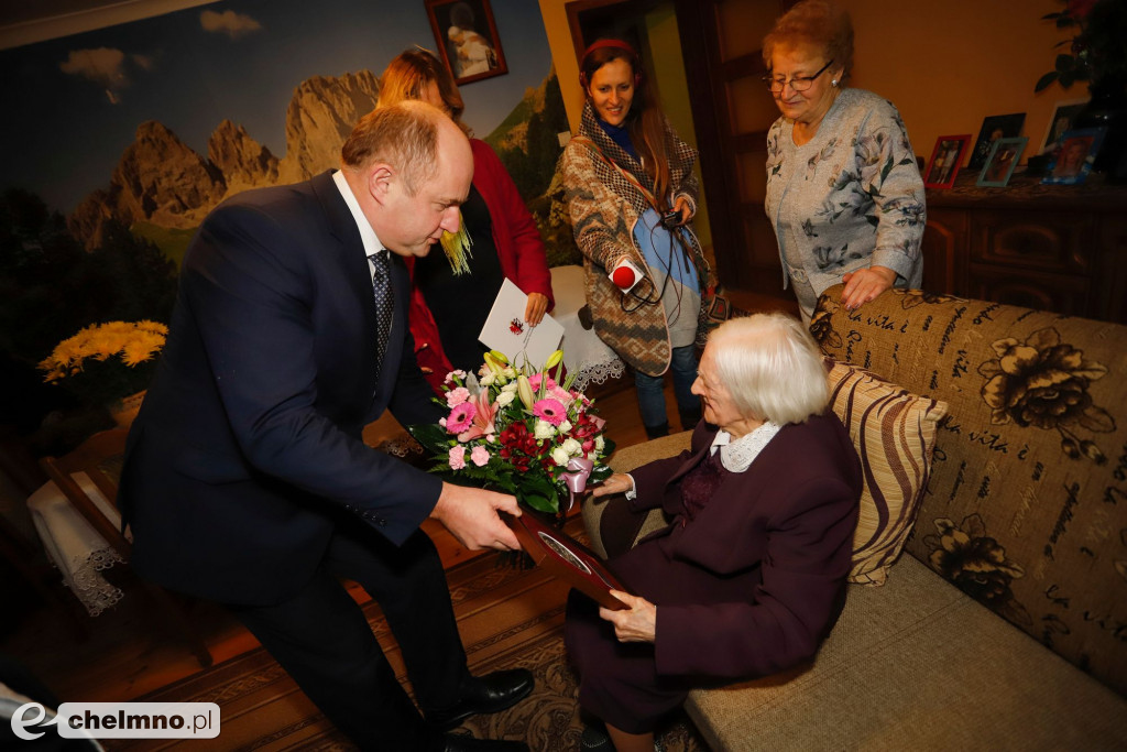 Eufemia Bolinowska setną stulatką z medalem Unitas Durat