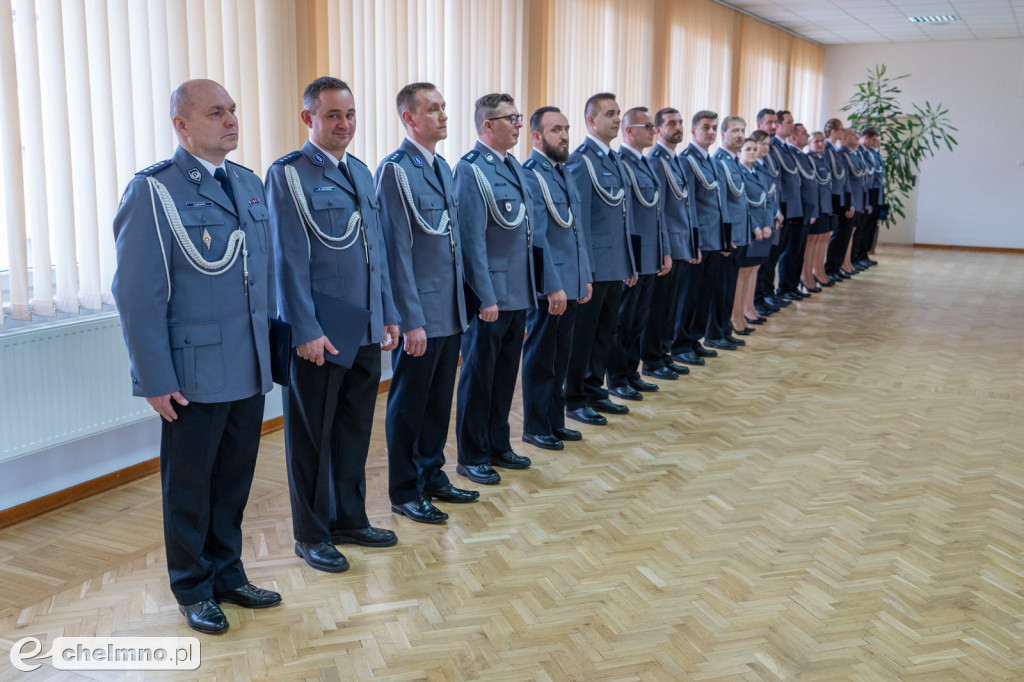 Marek Zacharek z KPP Chełmno awansowany do stopnia nadkomisarza