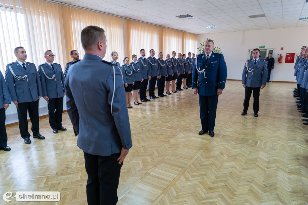 Marek Zacharek z KPP Chełmno awansowany do stopnia nadkomisarza