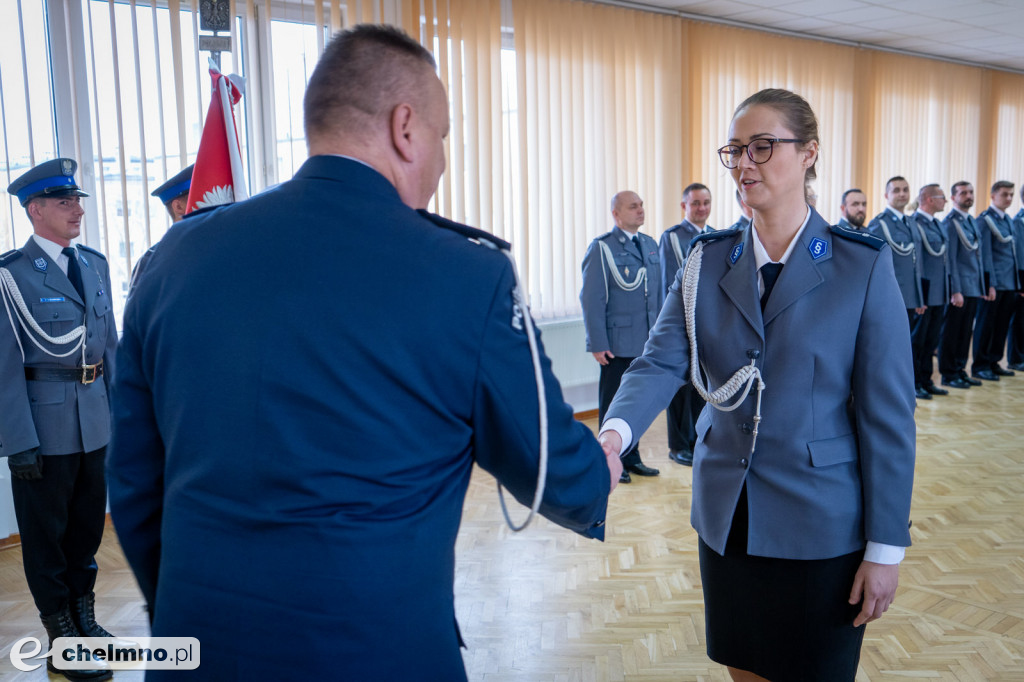 Marek Zacharek z KPP Chełmno awansowany do stopnia nadkomisarza